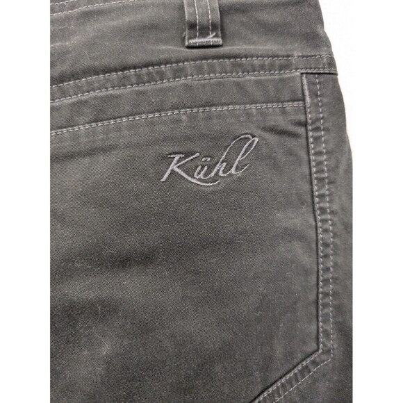 Kuhl Dark Gray Straight Leg Hiking Pants sz 6P Reinforced Knee Outdoor Gorpcore - Picture 8 of 10